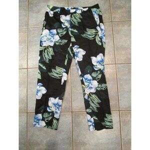 Women's Banana Republic Flower Pattern pants Size 4 All Over Print Flowers